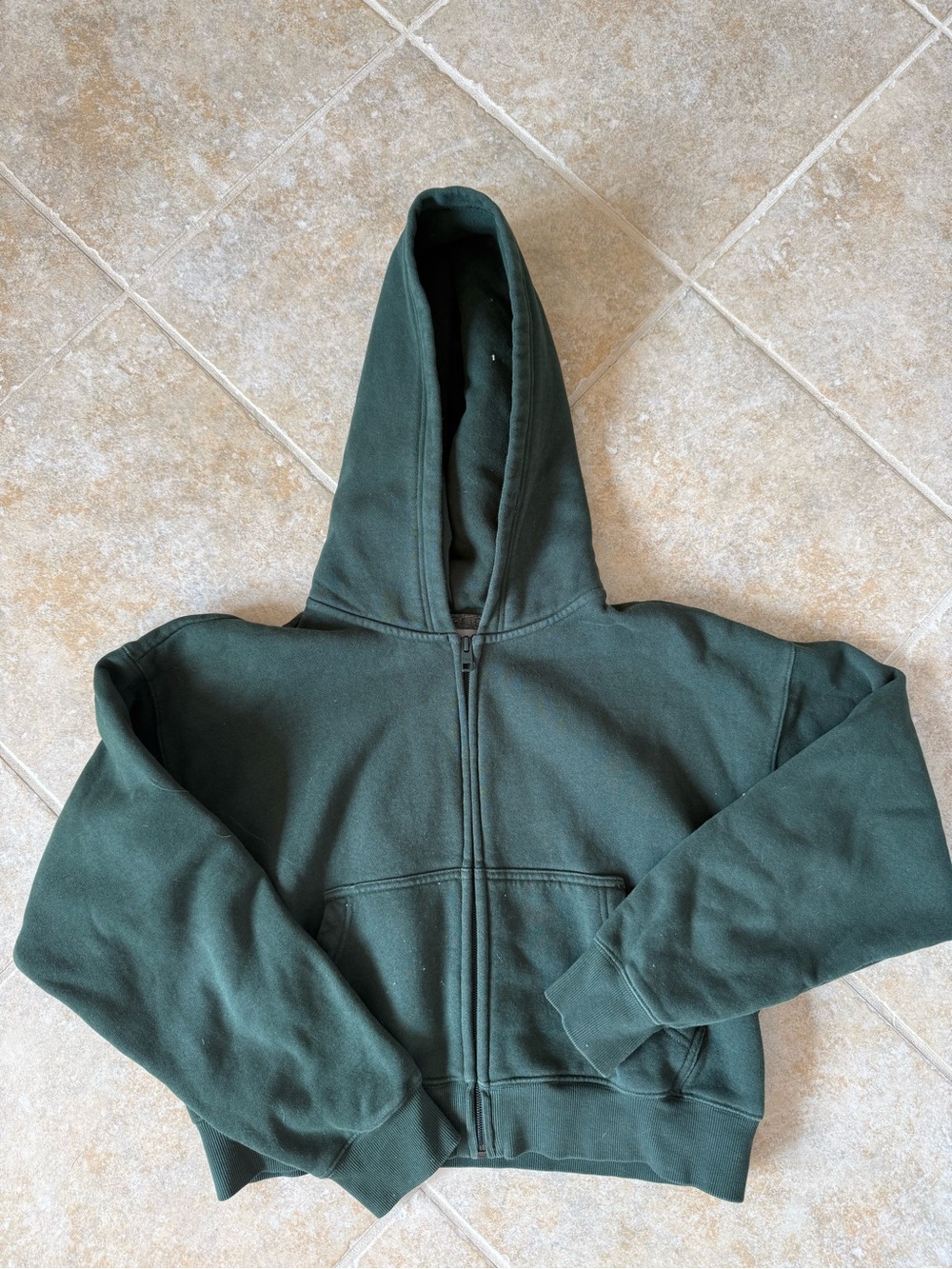TNA Dark Green Full-Zip Hoodie
